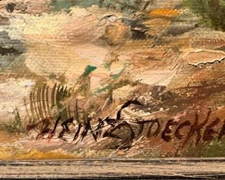 Artist Heinz Stoecker---(He lived in various places in the world but towards the latter part of his life, he lived in Houston, Texas; there he died in 2001.)