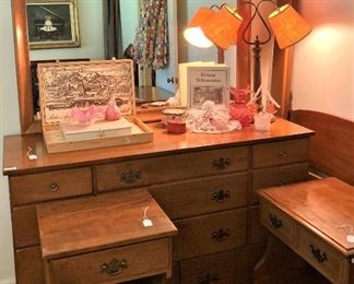 Maple dresser and nightstands