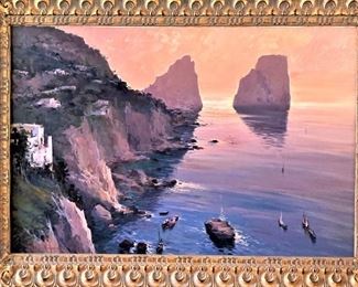 "Capri Coast" by Claudio Simonetti (24" x 36")