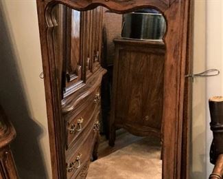 These two mirrors go with the dresser.
