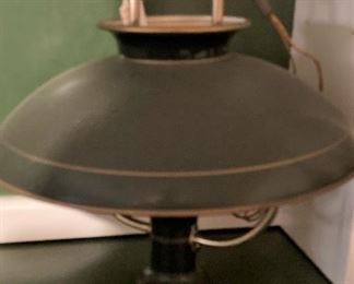 Vintage green hanging lamp