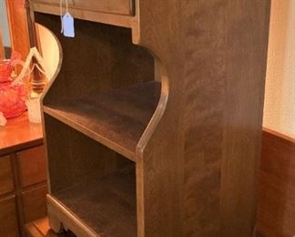 Two maple nightstands