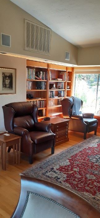 Ethan Allen Townsend Recliner Leather Chairs