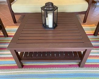  Pottery Barn coffee table  18"h x 40 1/2" square