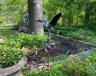Was $225.00  Now $112.50 Heron weathervane                                                                               52"h x 27"w  (see photos for condition)