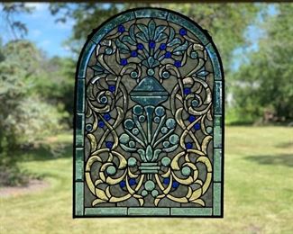  Stained glass         27 1/2"h  x 20"w