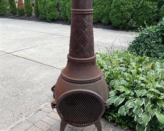 Cast iron chiminea - $350