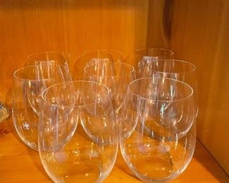 Ridel stemless wine glasses (set of 8) $75