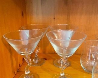 Martini glasses  (set of 4)  $20
