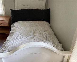 Pottery Barn twin white bed - headboard (60" x 42") $250  each, set of 2 available