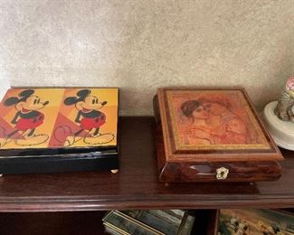 Hibel and Disney music boxes:  $20 each
