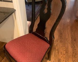 side chair with upholstered seat $75