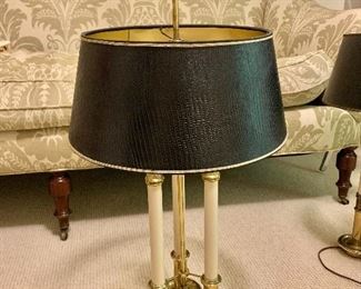 $150 - Left bouillotte table lamp - as is 
