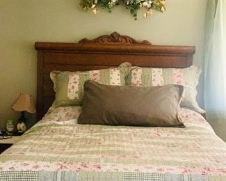 Beautiful Vintage Bed and Bedding.