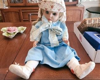 1 of 3 Vintage hard plastic 24" Musical doll (head moves as music plays!). 