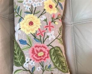 1 of 3  Floral pillows