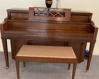 Wm. Knabe & Co.upright  piano and bench 