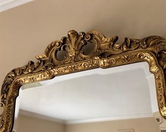 detail of gilt mirror