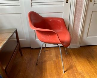 Eames fiberglass shell chair 
