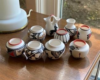 miniature Acoma pottery
