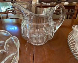 Lg. Heisey glass pitcher
