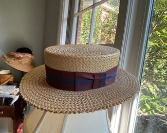 vintage boater hat