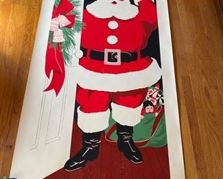 Vintage Santa Poster by Al Moore &  John Vickery              76" x 36"w