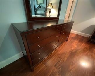 Dresser w/mirror available for presale. Please call Mimi @ 562-254-2597 for details.