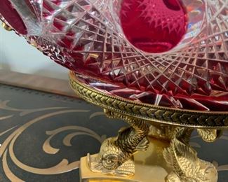 Martin Benito French Crystal Ormolu Centerpiece available for presale. Call Mimi @ 562-254-2597 for details.