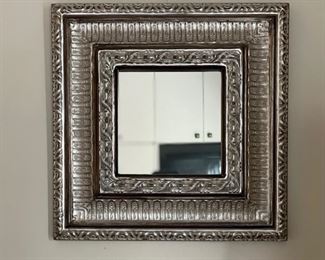Silver mirror. Measures 12" x 12" 