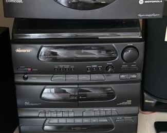 Stereo equipment -- Memorex tuner/receiver, ALC tape-to-tape, 5 disc changer, etc. Photo 1 of 4. 