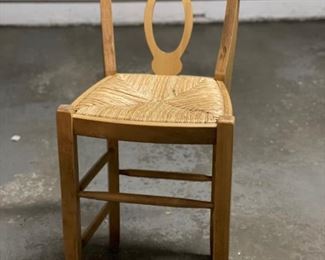 Cane-seat counter stool. 23" seat height - 2 available. 