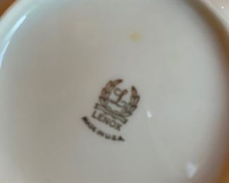 Lenox cabbage leaf bowl with gold trim. Photo 2 of 2. 