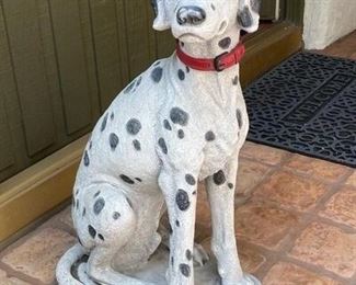 Large Dalmatian Dog Yard Art Garden Statue