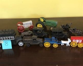 Old metal trucks 