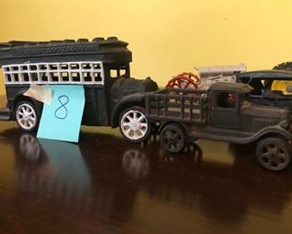 Old metal trucks 