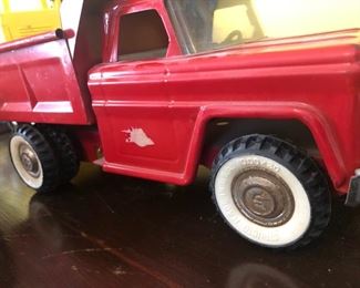 Made in the USA old metal truck toy 