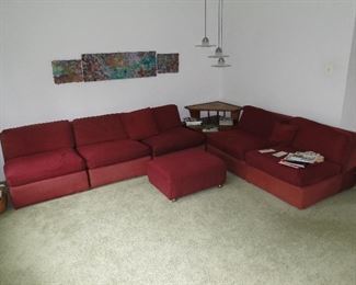 MCM sectional low profile sofa