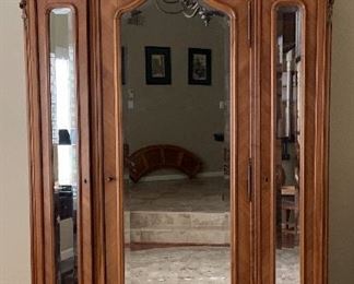 Stunning Wardrobe with Beveled Mirror, a Showcase piece in ANY home! 