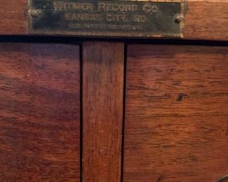 Antique Witmer Card File