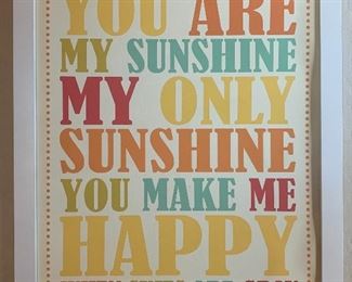 You Are My Sunshine...