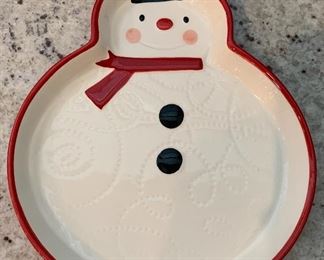 Hallmark Snowman Plate