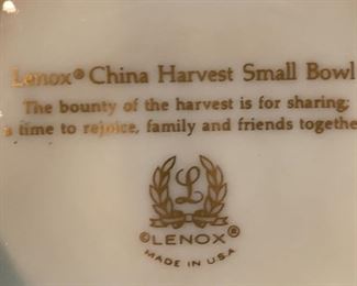 Lenox China Harvest Small Bowl