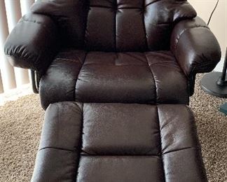 Chair and Storage Ottoman