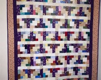  Very Nice Handmade LSU Quilt