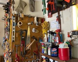 Tools, Saws, Clamps, Pipe Cutter, Blades, Cleaning Supplies, Yard Chemicals,  Leavel,  Electric Staplers, Axe, Paint Brushes
