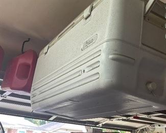 Large Igloo Cooler, Gas Cans