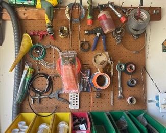 Funnels, PVC Pipes, Wire Stripper