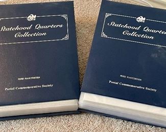 Postal Commemorative Society State Hood Quarters Books two Volumes 