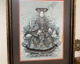 Marilyn Sotto Lithograph Empress Framed with COA 